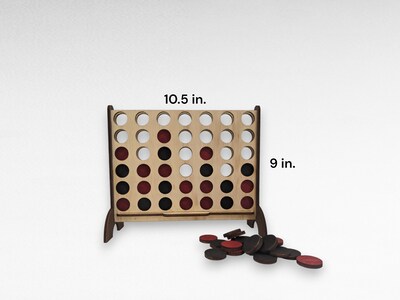 Wooden Connect Four Game - image2